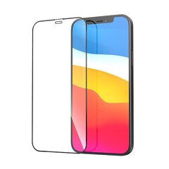 Hallo Full Face 5D Tempered Glass Защитное стекло с рамкой Apple iPhone 12 Pro Max Черное цена и информация | Защитные пленки для телефонов | pigu.lt