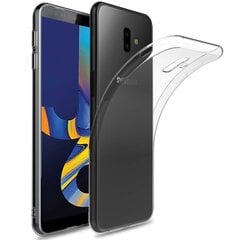 Hallo Ultra Back Case 0.3mm Silikoninis telefono dėklas Samsung J415 Galaxy J4 Plus (2018) Skaidrus kaina ir informacija | Telefono dėklai | pigu.lt