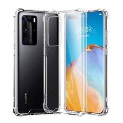 Hallo Ultra Back Case 0.3mm Silikoninis telefono dėklas Huawei P40 Pro Skaidrus kaina ir informacija | Telefono dėklai | pigu.lt