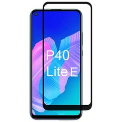 Hallo Full Face 5D Tempered Glass Apsauginis stiklas su rėmeliu Huawei P40 Lite E Juoda kaina ir informacija | Apsauginės plėvelės telefonams | pigu.lt