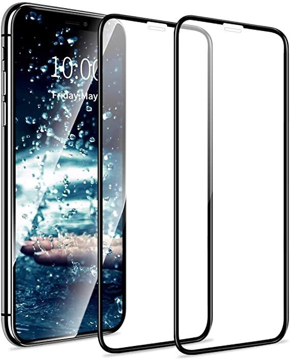 Hallo Full Face 5D Tempered Glass Apsauginis stiklas su rėmeliu Apple iPhone 11 Pro Max Juoda kaina ir informacija | Apsauginės plėvelės telefonams | pigu.lt