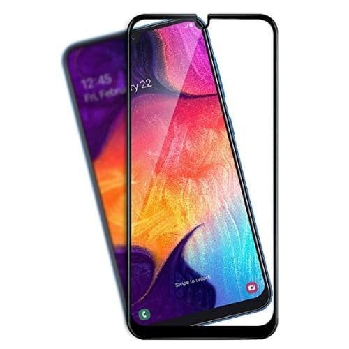 Hallo Full Face 5D Tempered Glass Apsauginis stiklas su rėmeliu Samsung A305 Galaxy A30 Black kaina ir informacija | Apsauginės plėvelės telefonams | pigu.lt