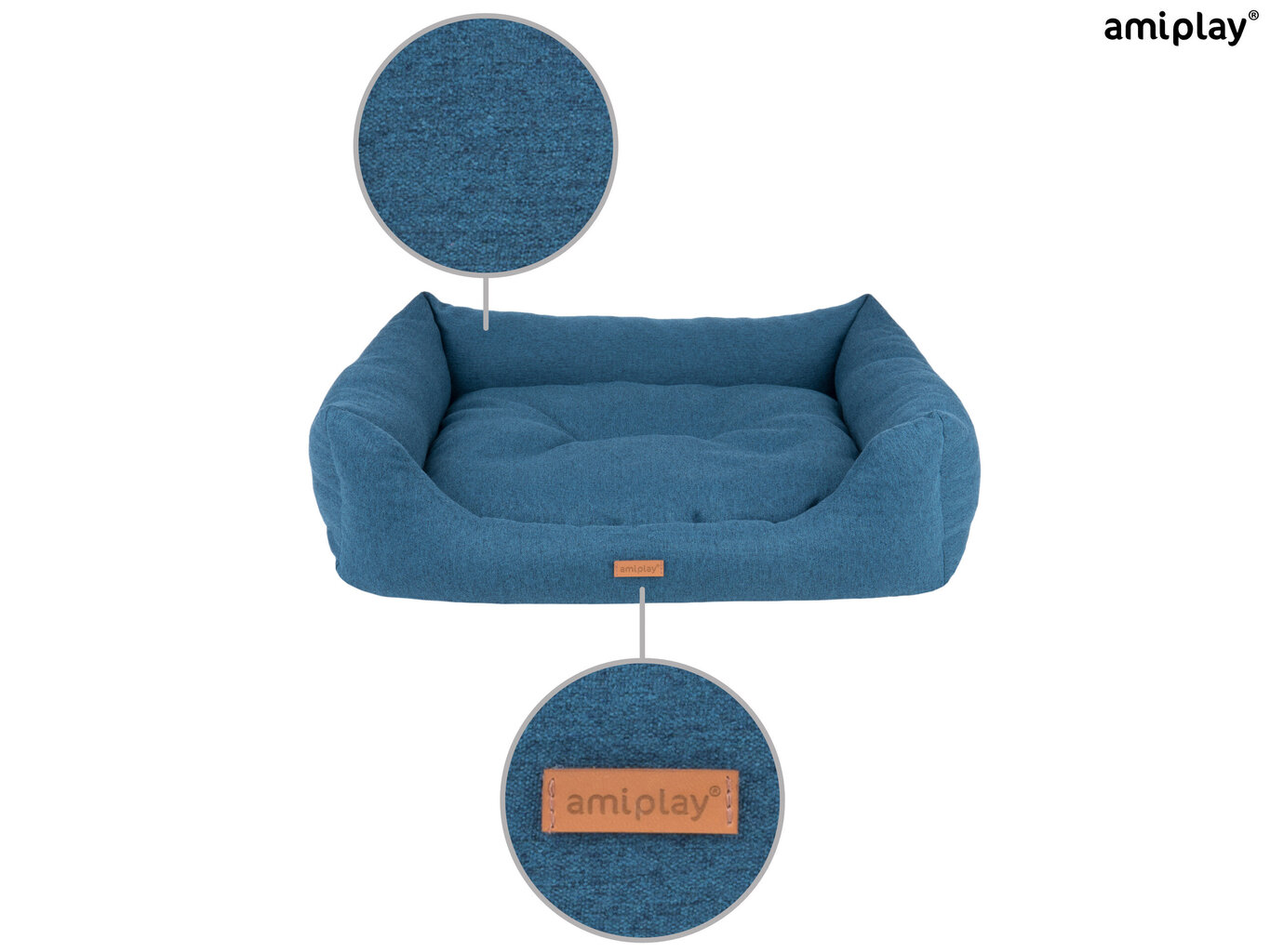 Amiplay guolis Sofa Montana Blue S, 58x46x17 cm kaina ir informacija | Guoliai, pagalvėlės | pigu.lt