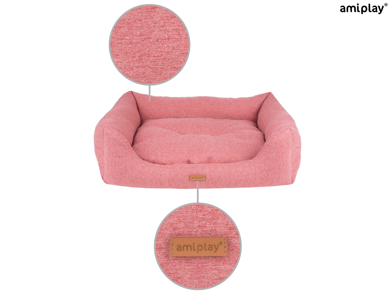 Amiplay guolis Sofa Montana Pink L, 78x64x19 cm kaina ir informacija | Guoliai, pagalvėlės | pigu.lt