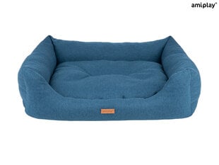 Amiplay лежак диван Montana Blue L, 78x64x19 см цена и информация | Лежаки, домики | pigu.lt