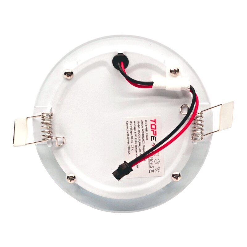 Tope Lighting apvalus LED šviestuvas Aira 6W kaina ir informacija | Įmontuojami šviestuvai, LED panelės | pigu.lt
