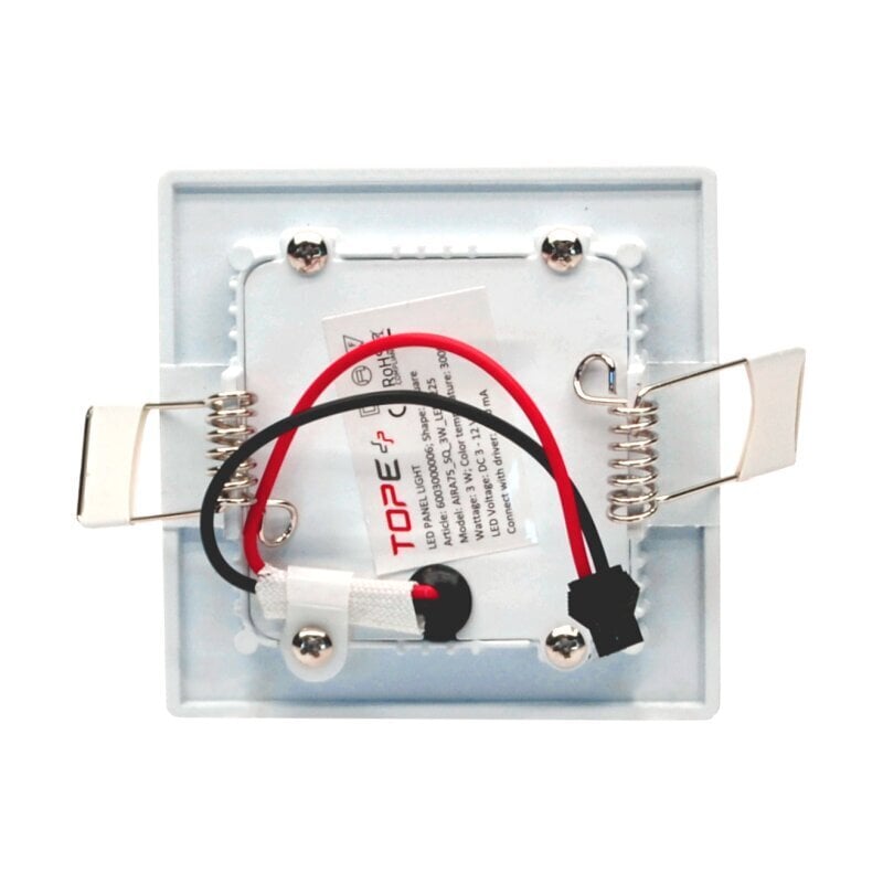 Tope Lighting kvadratinis LED šviestuvas Aira 3W цена и информация | Įmontuojami šviestuvai, LED panelės | pigu.lt