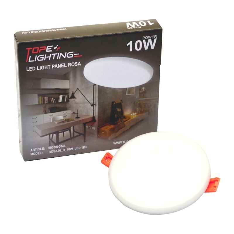 Tope Lighting apvalus LED šviestuvas Rosa 10W цена и информация | Įmontuojami šviestuvai, LED panelės | pigu.lt