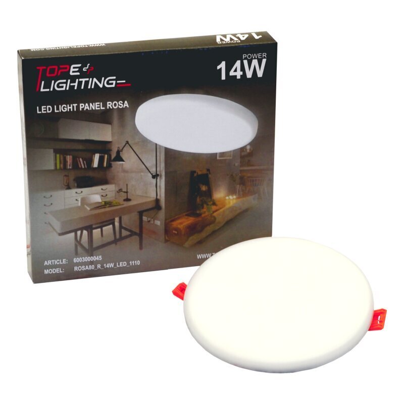 Tope Lighting apvalus LED šviestuvas Rosa 14W kaina ir informacija | Įmontuojami šviestuvai, LED panelės | pigu.lt