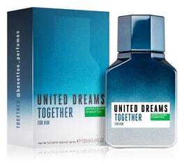 Туалетная вода Benetton United Dreams Together EDT для мужчин 100 мл цена и информация | Мужские духи | pigu.lt