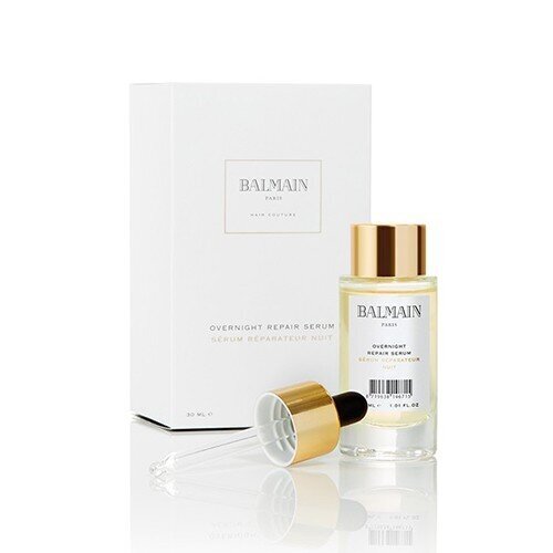 Plaukų serumas Balmain Overnight Repair, 30 ml kaina ir informacija | Priemonės plaukų stiprinimui | pigu.lt