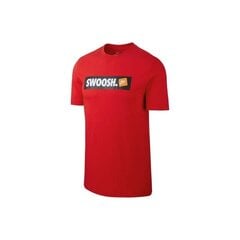 Мужская футболка Nike M Nsw Tee Swoosh Bmpr Stkr AR5027-657, красная цена и информация | Мужские термобрюки, темно-синие, SMA61007 | pigu.lt