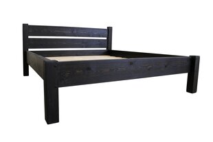 Кровать 006 120x200 черная цена и информация | MSL wooden furniture Мебель и домашний интерьер | pigu.lt