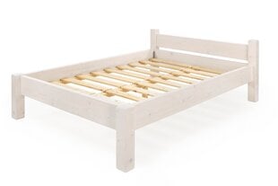 Кровать 001 100х200 белая цена и информация | Кровати | pigu.lt