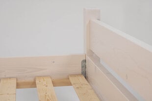 Кровать 001 140х200 белая цена и информация | MSL wooden furniture Мебель и домашний интерьер | pigu.lt