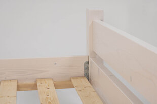 Кровать 001 200х200 белая цена и информация | MSL wooden furniture Мебель и домашний интерьер | pigu.lt