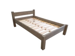 Кровать 001 120x200 серая цена и информация | Кровати | pigu.lt