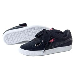 Кеды женские Puma Suede Heart STtreet 2 WN'S 36678001, черные цена и информация | Спортивная обувь, кроссовки для женщин | pigu.lt