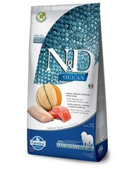 Farmina N&D Ocean Dog didelių veislių šunims su lašiša, menke ir melionais, 12 kg kaina ir informacija | Sausas maistas šunims | pigu.lt