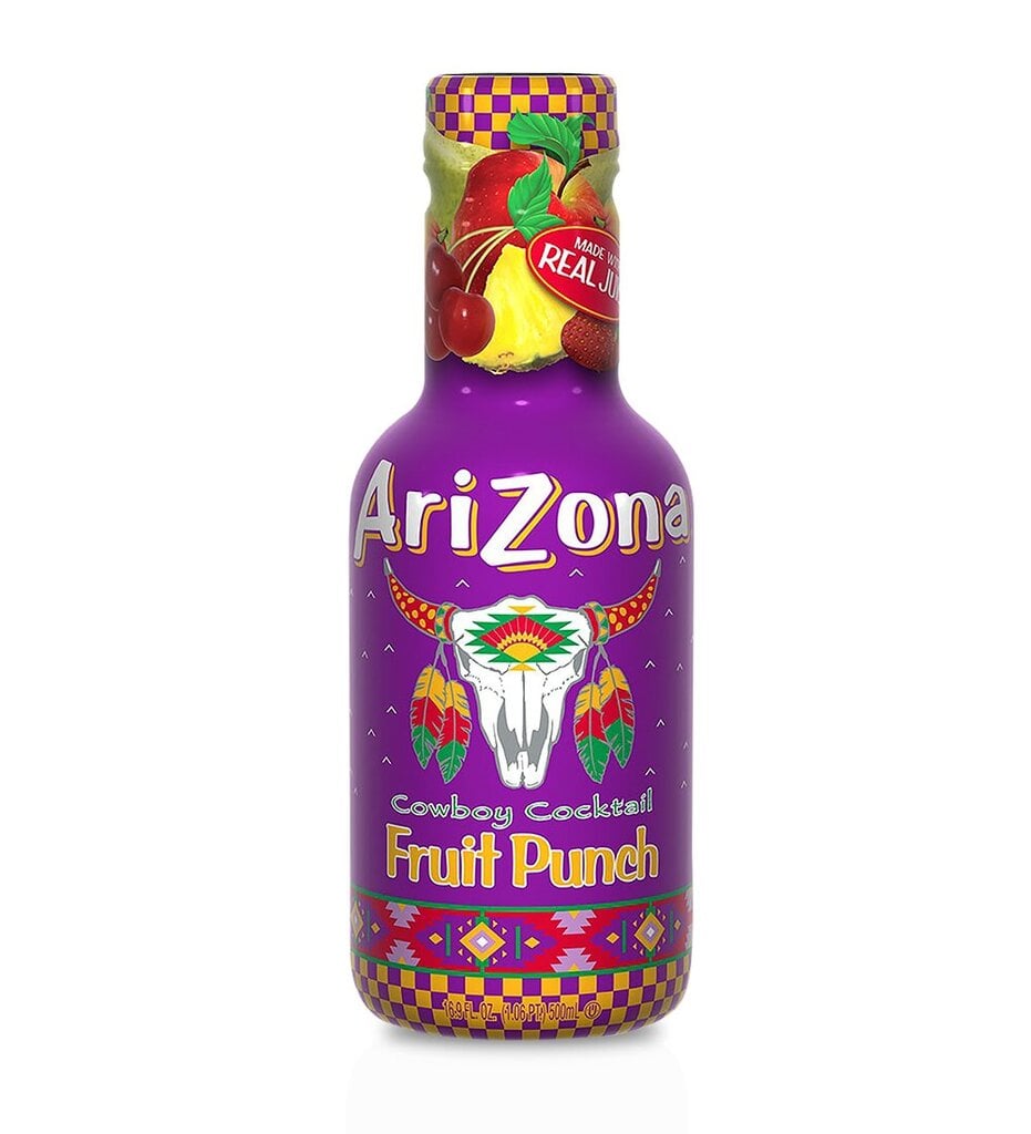 Gaivusis gėrimas "AriZona" Fruit Punch, 500ml, vaisių skonio kaina ir informacija | Gaivieji gėrimai | pigu.lt