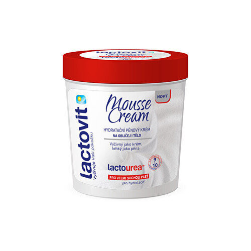 Drėkinamasis veido ir kūno kremas Lactovit Lactourea Mousse Cream, 250ml kaina ir informacija | Kūno kremai, losjonai | pigu.lt