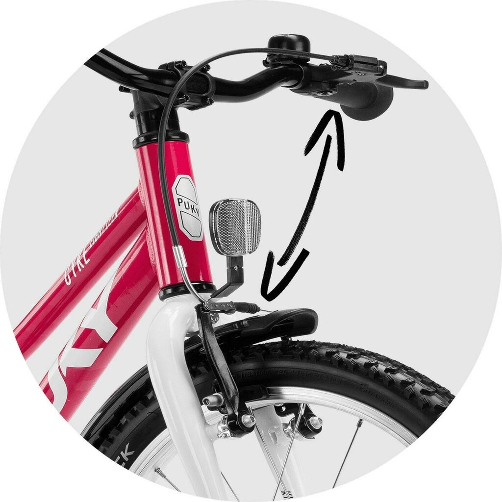 Vaikiškas dviratis PUKY CYKE 18", rožinis цена и информация | Dviračiai | pigu.lt