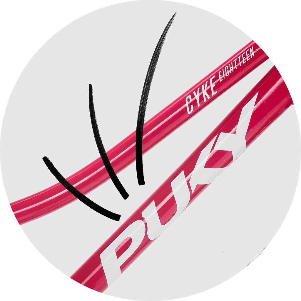 Vaikiškas dviratis PUKY CYKE 18", rožinis цена и информация | Dviračiai | pigu.lt