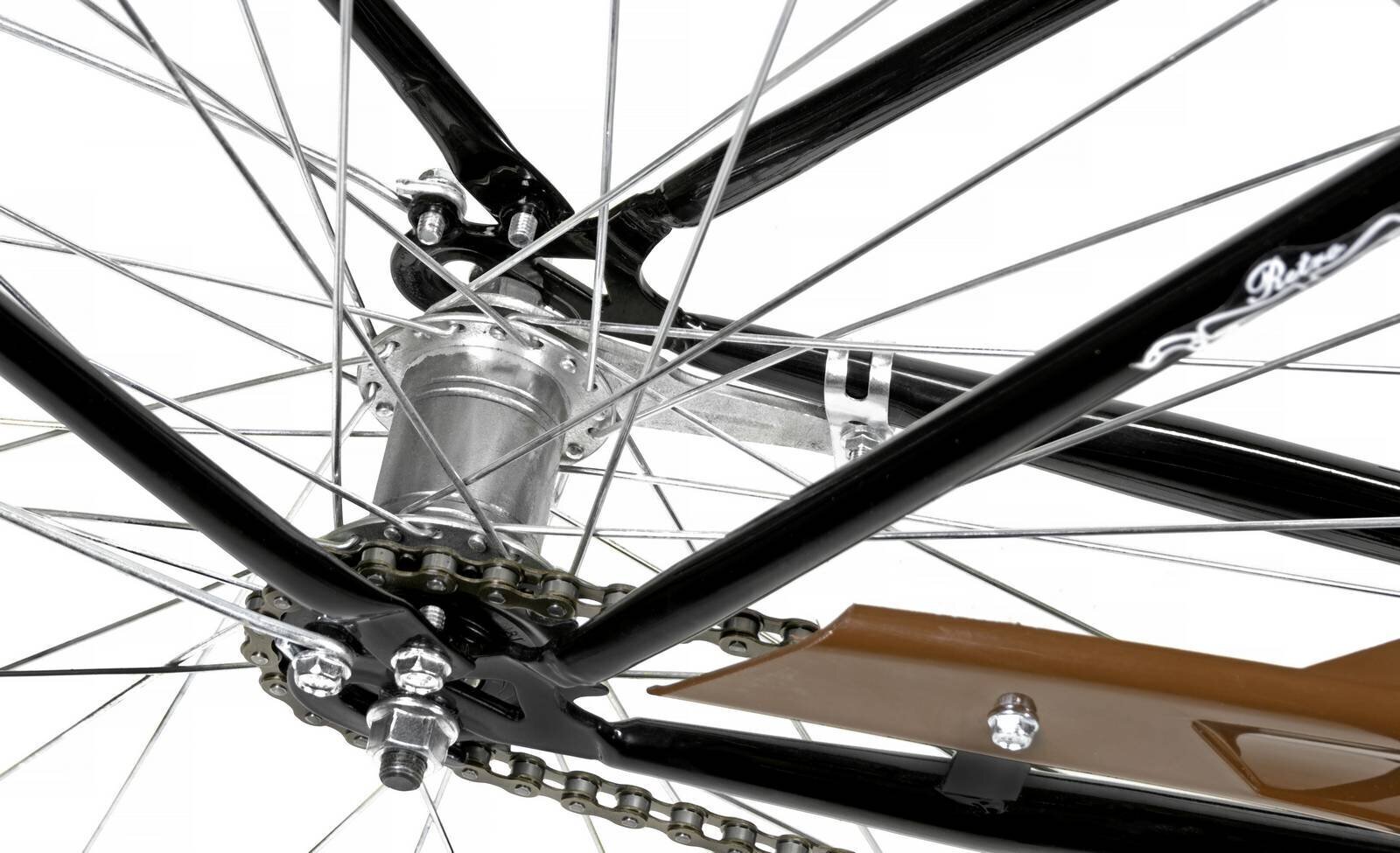 Miesto dviratis AZIMUT Retro 28" 2021, juodas kaina ir informacija | Dviračiai | pigu.lt