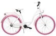 Miesto dviratis AZIMUT City Lux 26" 2021, baltas/rožinis kaina ir informacija | Dviračiai | pigu.lt