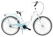 Vaikiškas dviratis AZIMUT Julie 24" 2021, baltas/mėlynas цена и информация | Dviračiai | pigu.lt