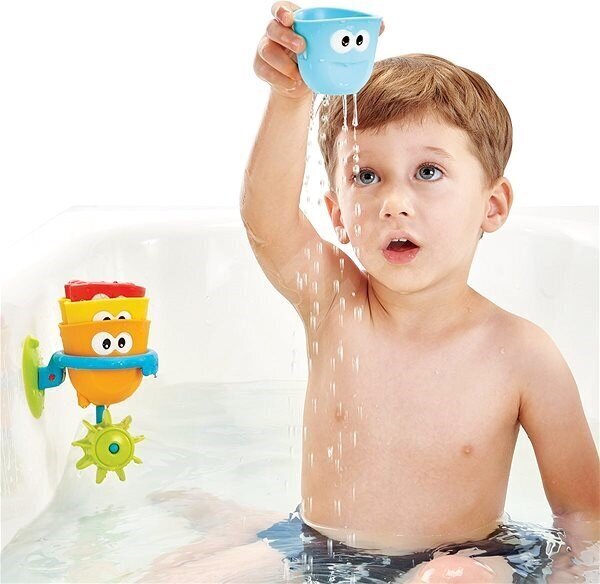 Vonios žaislas Puodelių rinkinys Yookidoo Fill N Spill цена и информация | Žaislai kūdikiams | pigu.lt