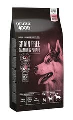 Prima Dog Grain Free полнорационный корм для взрослых собак всех пород, лосось-картофель, 10 кг. цена и информация | Сухой корм для собак | pigu.lt