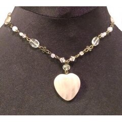 Ожерелье Розовое Сердце цена и информация | Женское колье | pigu.lt