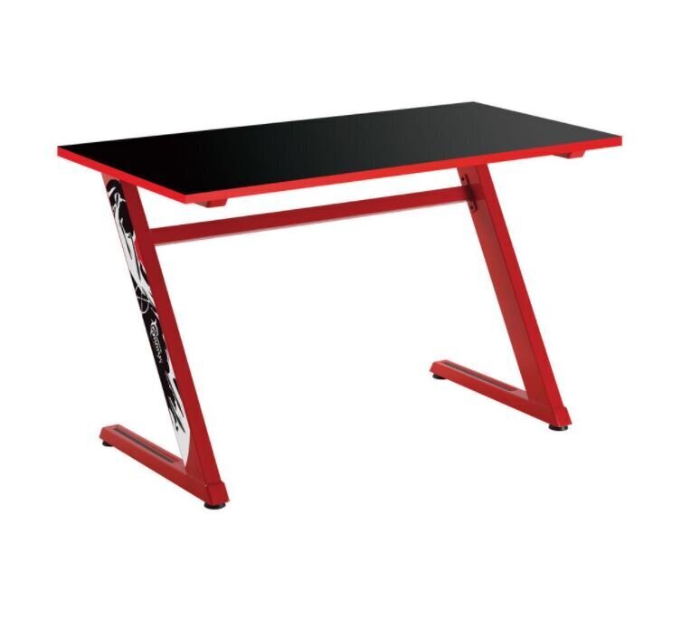 Kompiuterinis stalas White Shark GD-ZZ-RED, juodas/raudonas kaina ir informacija | Kompiuteriniai, rašomieji stalai | pigu.lt