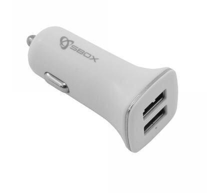 Sbox DD-CC-224-W, 2xUSB, 2.4A kaina ir informacija | Krovikliai telefonams | pigu.lt