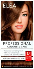 Краска для волос Elea Professional Colour& Care 5.4 Golden chestnut, 123мл цена и информация | Краска для волос | pigu.lt