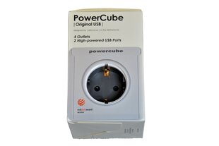 Сетевой концентратор PowerCube Original с USB-разъемами для зарядки цена и информация | Выключатели, розетки | pigu.lt