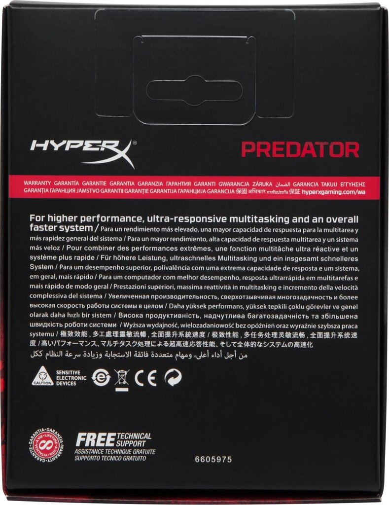 HyperX HX440C19PB4K2/16 kaina ir informacija | Operatyvioji atmintis (RAM) | pigu.lt