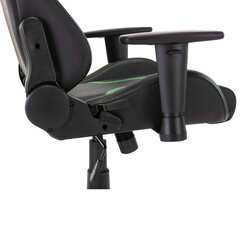 Žaidimų kėdė L33T Gaming Energy, juoda/žalia kaina ir informacija | Biuro kėdės | pigu.lt