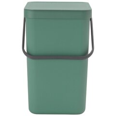 Brabantia мусорный ящик, 25л, зеленая цена и информация | Мусорные баки | pigu.lt