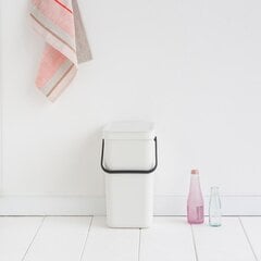 Brabantia мусорный ящик, 12 л, белый цена и информация | Мусорные баки | pigu.lt