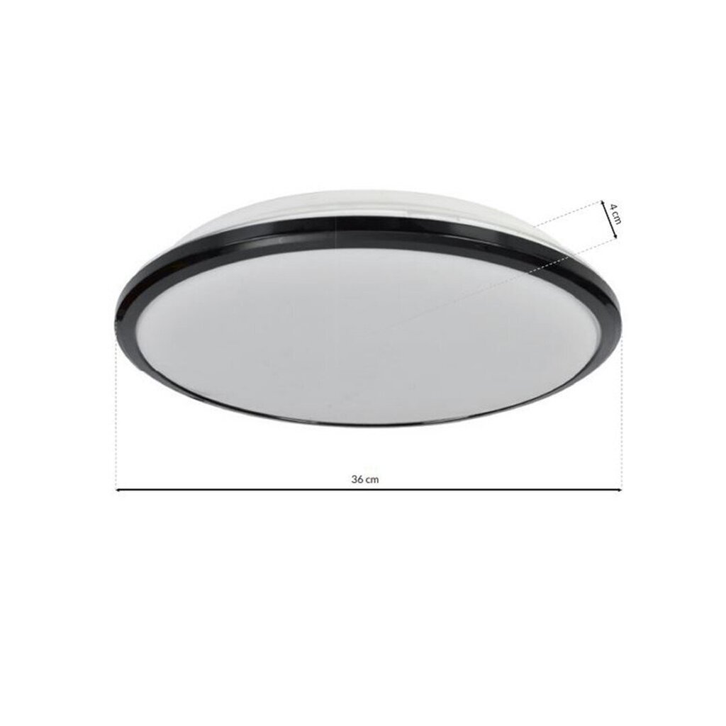 Eko-Light lubinis led šviestuvas Terma Black 28 W цена и информация | Lubiniai šviestuvai | pigu.lt