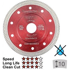 Deimantinis diskas Britva 125x1,2x22 mm kaina ir informacija | Mechaniniai įrankiai | pigu.lt