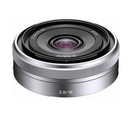 Sony E 16mm F2.8 (Silver) | (SEL16F28) цена и информация | Объективы | pigu.lt