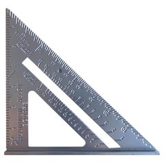 Aliuminis mat. trikampis 180 x 4 mm kaina ir informacija | Mechaniniai įrankiai | pigu.lt