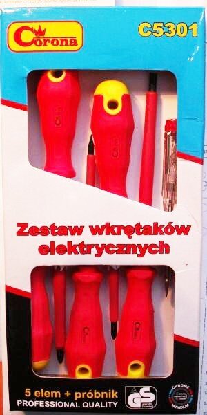 Atsuktuvų rinkinys elektrikams 5 vnt. kaina ir informacija | Mechaniniai įrankiai | pigu.lt