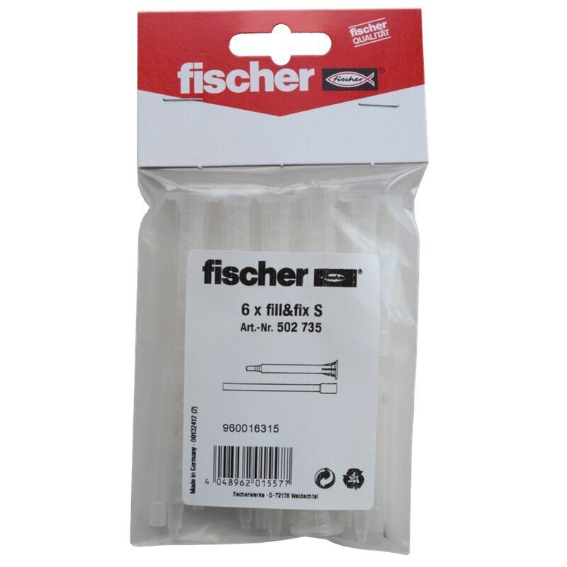 Maišytuvas cheminei masei Fischer, 6 vnt. kaina ir informacija | Klijai | pigu.lt
