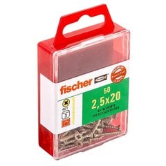 Medsraigčia Fischer FPF-SZ, 50 vnt. kaina ir informacija | Tvirtinimo detalės | pigu.lt