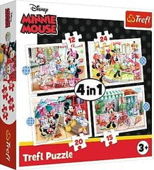 Dėlionių rinkinys Trefl 4in1 Pelytė Mini, 61 d. kaina ir informacija | Dėlionės (puzzle) | pigu.lt