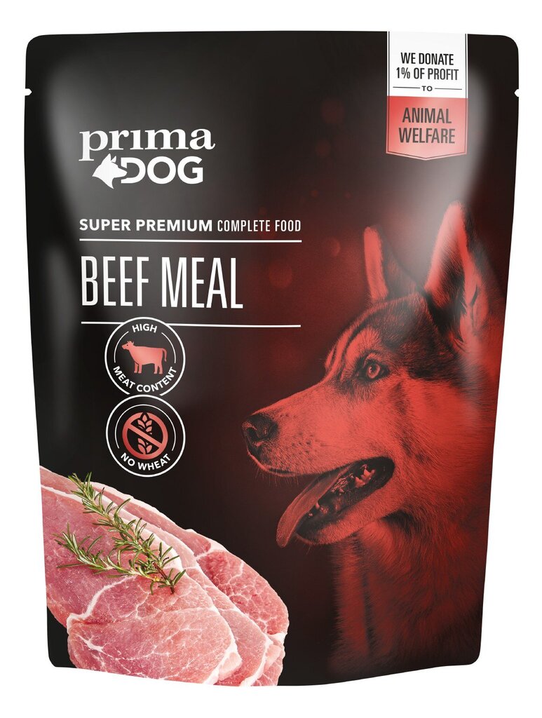 PrimaDog Jautienos ėdalas 260 g цена и информация | Konservai šunims | pigu.lt